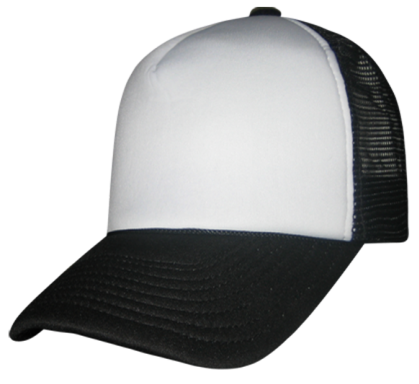 M014-BOMBAY, GORRA DE POLIESTER, 5 GAJOS, CON MALLA IMPORTADA Y BROCHE DE PLASTICO