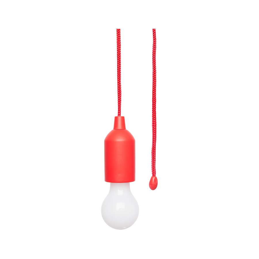 T432, Lampara RETRO. Lampara con luz led. Contiene un lazo que al tirarlo enciende y apaga la luz de la bombilla. Utiliza 3 baterías AAA (no incluídas).